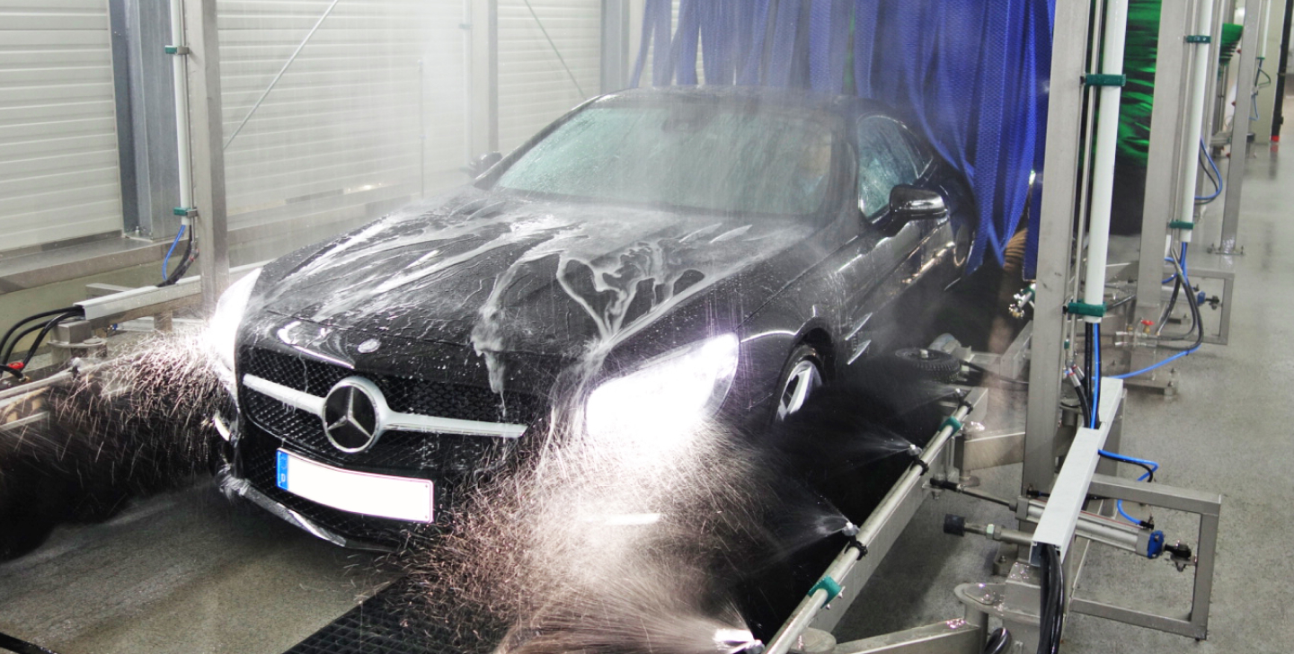 Unsere Waschstraße in Action